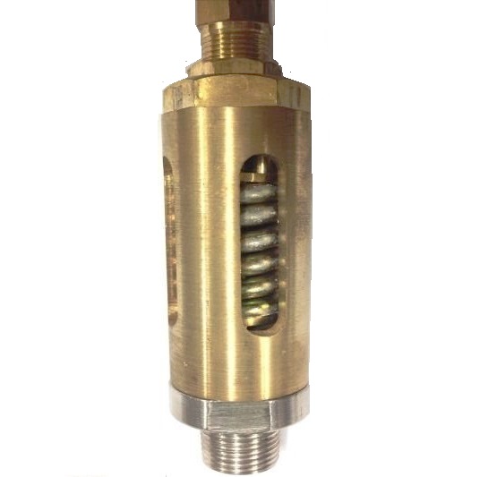 Heavy duty brass safety valve 1/2" 600 psi