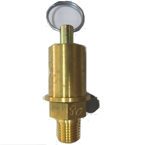 Inter-stage safety valve with lock nut 1/4" 80 psi