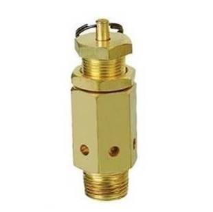 Brass safety valve with lock cap 3/4" 145 psi